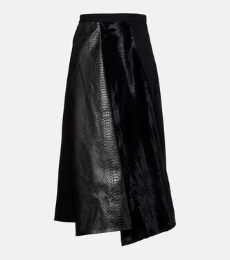 High-rise wool-blend maxi skirt | Junya Watanabe