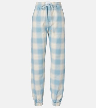 Checked cotton and wool tapered pants | The Attico