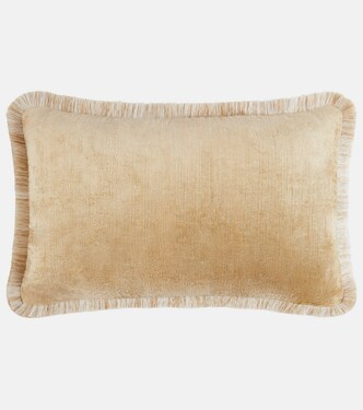 Silk velvet cushion | Les-Ottomans