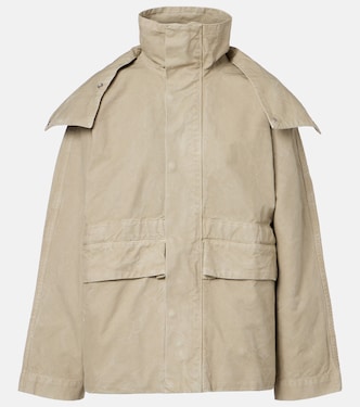 Hooded cotton canvas jacket | Victoria Beckham