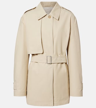 Cotton-blend cropped trench coat | Vince