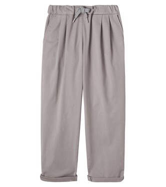 بنطلون من القطن المخلوط | Brunello Cucinelli Kids