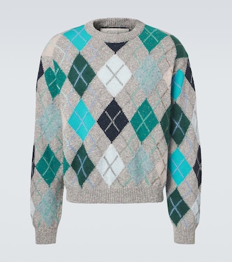 Argyle wool and cotton-blend sweater | ERL