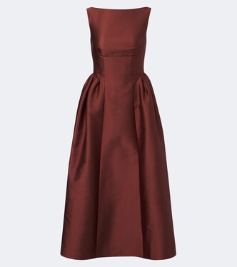 Taffeta midi dress | Roland Mouret