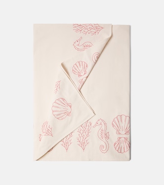 Embroidered linen tablecloth | Les-Ottomans
