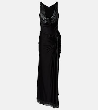 Embellished jersey gown | Rabanne