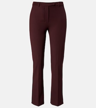 Cotton-blend cropped straight pants | 'S Max Mara