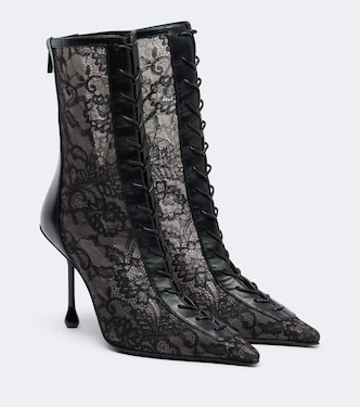 Bottines Scarlett en dentelle et cuir | Jimmy Choo