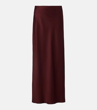 Satin maxi skirt | Brunello Cucinelli