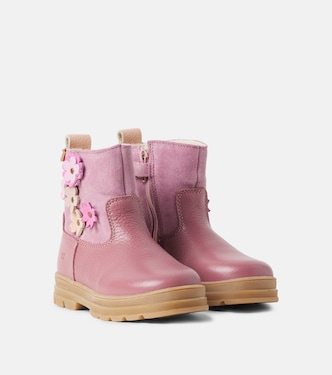 Stiefel Carmen Tex aus Leder und Veloursleder | Wheat
