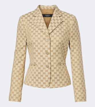 GG canvas cotton-blend blazer | Gucci