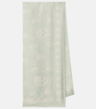 Skull silk scarf | McQueen