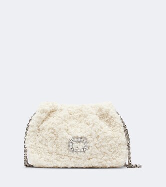Bolso al hombro Pilgrim Micro de borrego | Roger Vivier