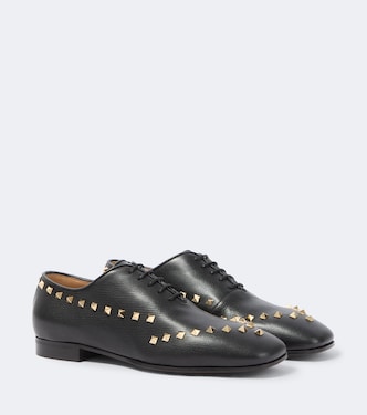 Rockstud leather Oxford shoes | Valentino Garavani