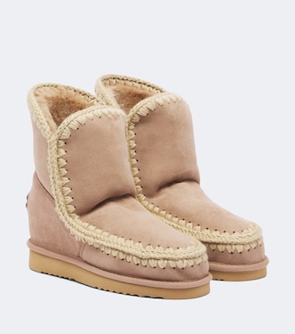Inner Wedge shearling-lined suede ankle boots | Mou