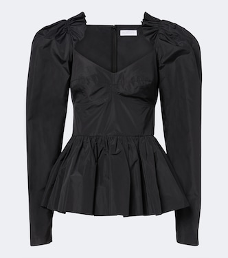 Peplum taffeta top | Stella McCartney