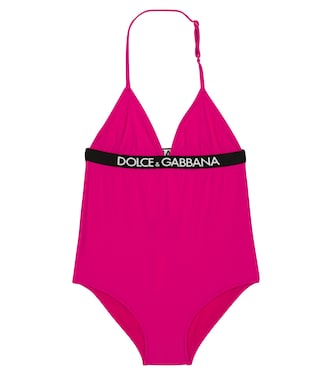 Logo halter swimsuit | Dolce&Gabbana Kids