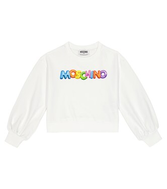 Sweat-shirt imprimé en coton mélangé | Moschino Kids