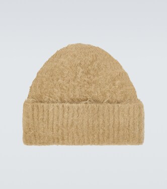 Ribbed-knit wool and mohair-blend beanie | Acne Studios