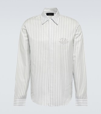 Cotton pinstripe poplin shirt  | Amiri