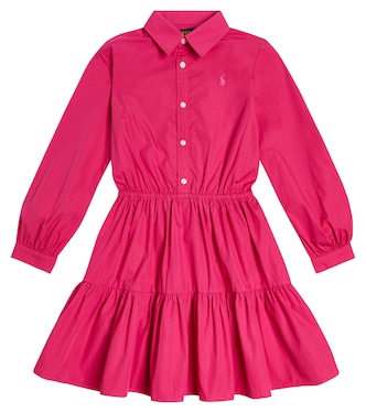 Tiered cotton poplin dress | Polo Ralph Lauren Kids