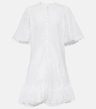 Robe Slayae brodée en coton | Marant Etoile