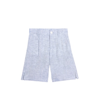 Linen bermuda shorts | Dolce&Gabbana Kids
