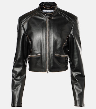 Leather biker jacket | Acne Studios