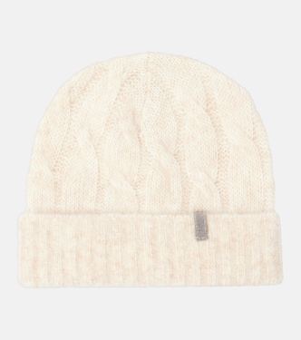 Cable-knit mohair beanie | Brunello Cucinelli