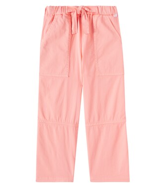 Cotton gabardine palazzo pants | Il Gufo