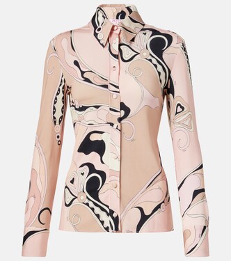 Orchidee satin jersey shirt | Pucci