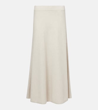 Torie high-rise cashmere maxi skirt | Lisa Yang