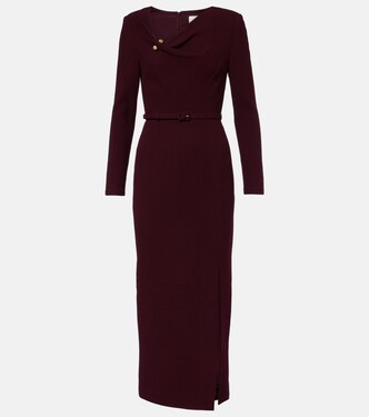 Robe midi en crêpe de laine | Roland Mouret
