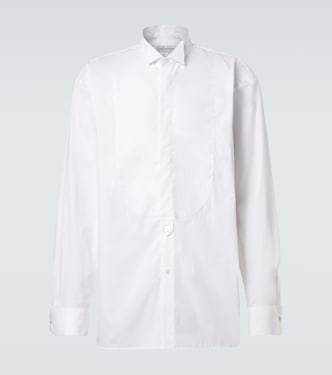 Oversized cotton poplin tuxedo shirt | Dries Van Noten