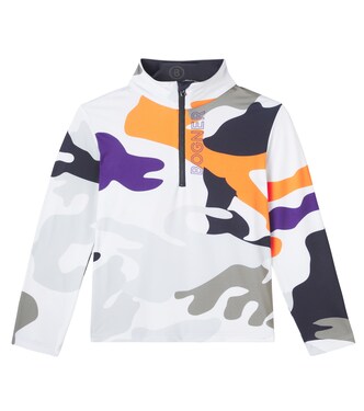 Chris logo camouflage half-zip top | Bogner Kids