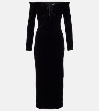 Off-shoulder midi dress  | Roland Mouret