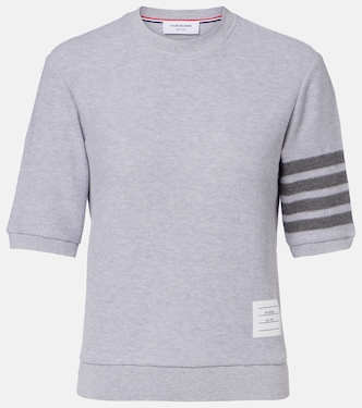 4-Bar cotton jersey T-shirt | Thom Browne