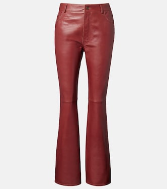 Leather flared pants | Chloé