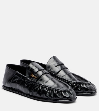 Eel leather penny loafers | Saint Laurent