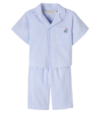 Baby Set Almond aus Hemd und Hose aus Seersucker | The New Society
