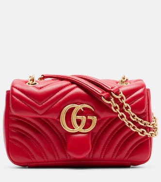 GG Marmont Small leather shoulder bag | Gucci