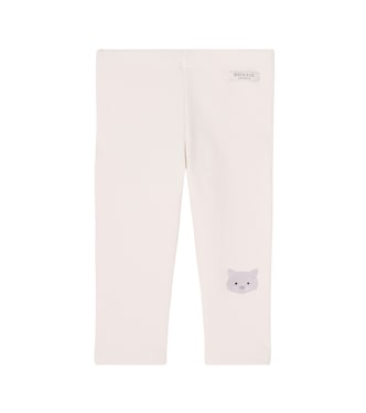 Baby Soenie embroidered cotton-blend leggings | Donsje