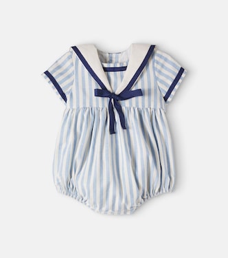 Baby – Pagliaccetto in cotone a righe | Pepa London