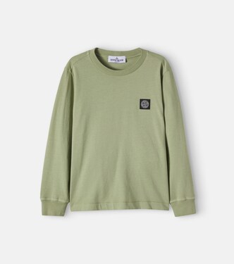 Camiseta Compass de jersey de algodón | Stone Island Junior