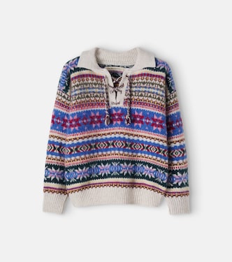 Caia Fair Isle wool-blend polo sweater | The New Society
