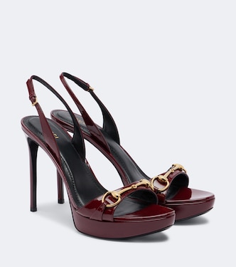 Plateausandalen Donna aus Lackleder | Gucci