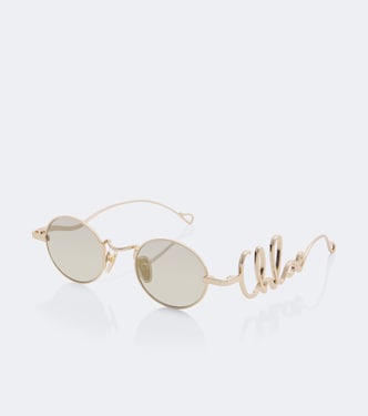 Logo round sunglasses | Chloé