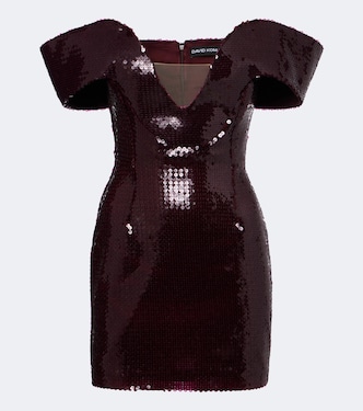 Vestido corto con lentejuelas | David Koma