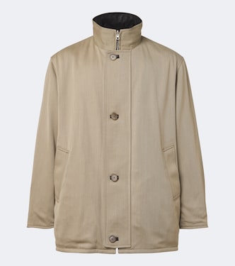 Wendbare Jacke aus Wolle und Leder | Auralee