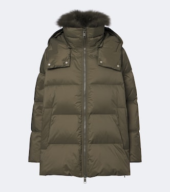 Daunenjacke mit Shearling | Yves Salomon